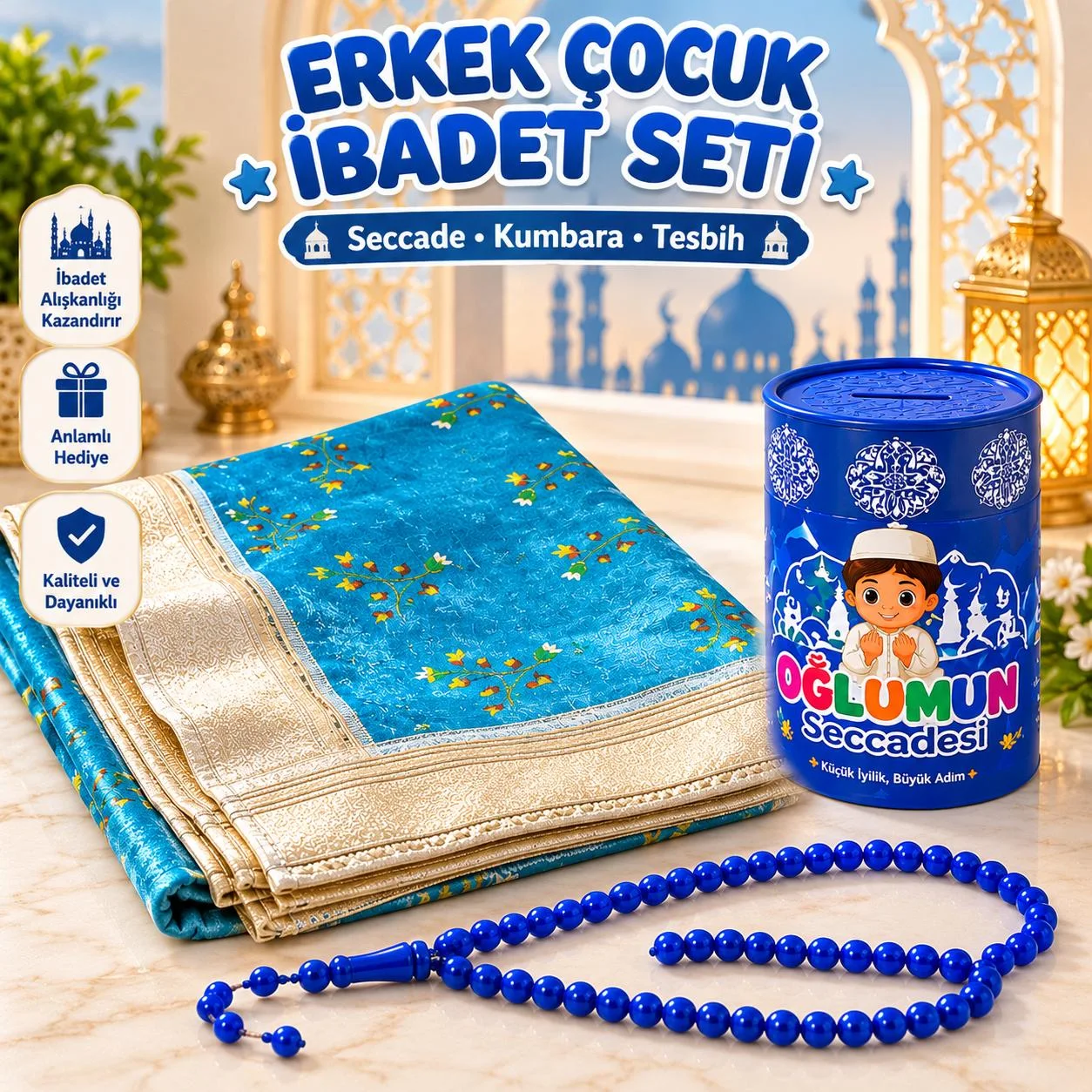 Kumbaralı Erkek Çocuk İbadet Seti